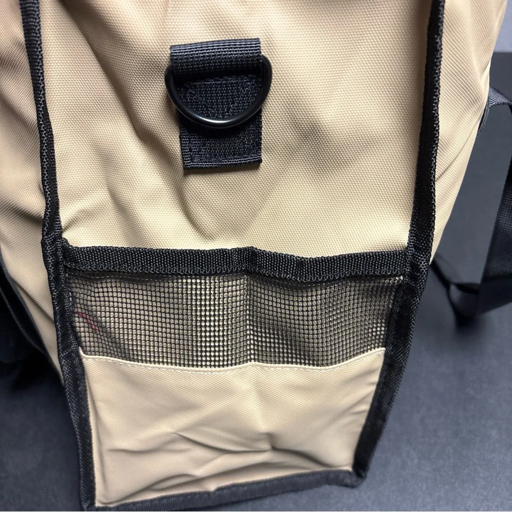 Pasman Grooming Style Tote with Shoulder Strap, Tan